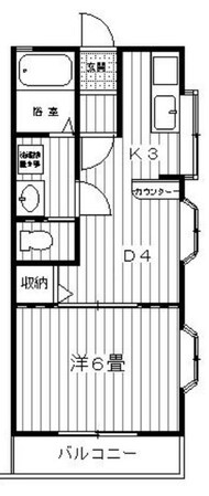 コーポけやきの物件間取画像